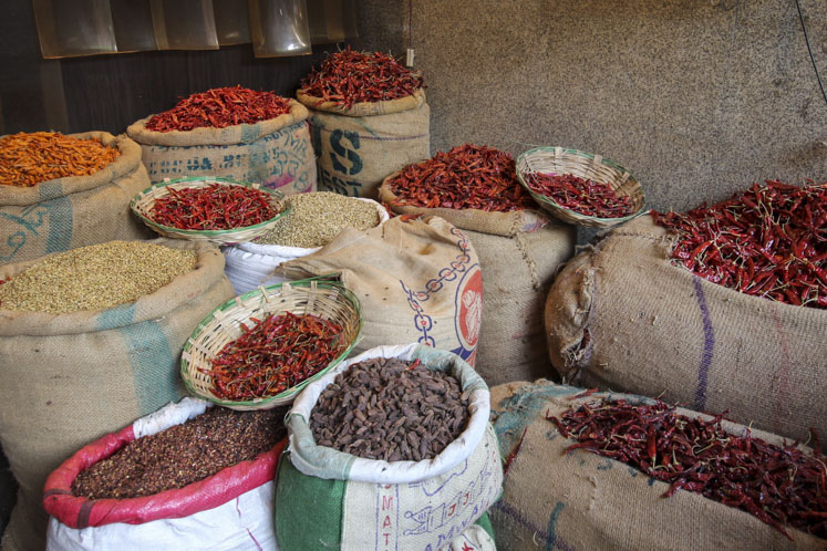 Khari Baoli spice market, Delhi, India