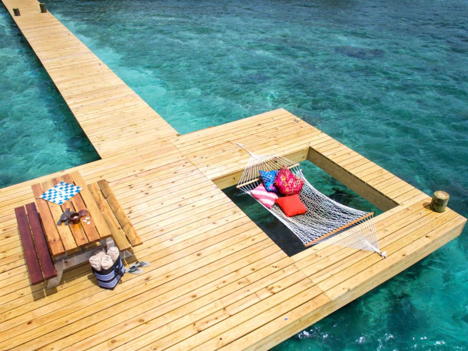 Hammock on Jetty at Coral Caye, luxury hotel in Belize - Mr & Mrs Smith