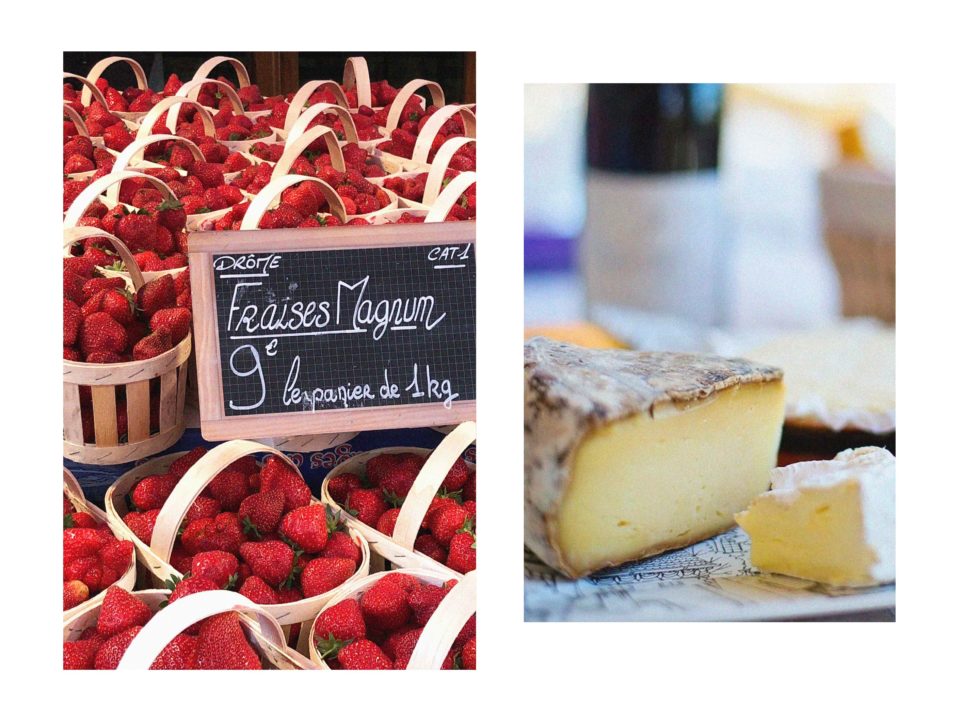 Strawberries and cheese at French markets | Mr & Mrs Smith