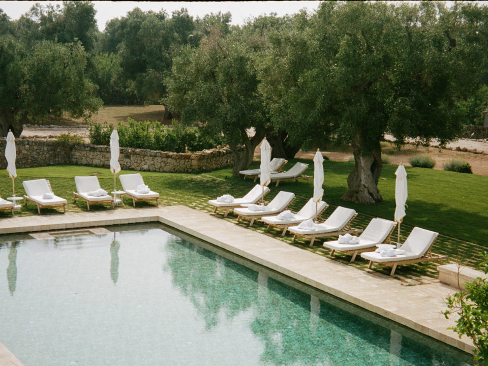 Pool and loungers at Masseria Calderisi, Puglia | Mr & Mrs Smith